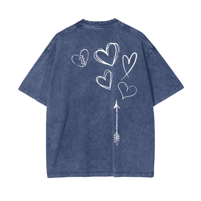 (HEART ARROW) Oversized, Vintage T-shirt