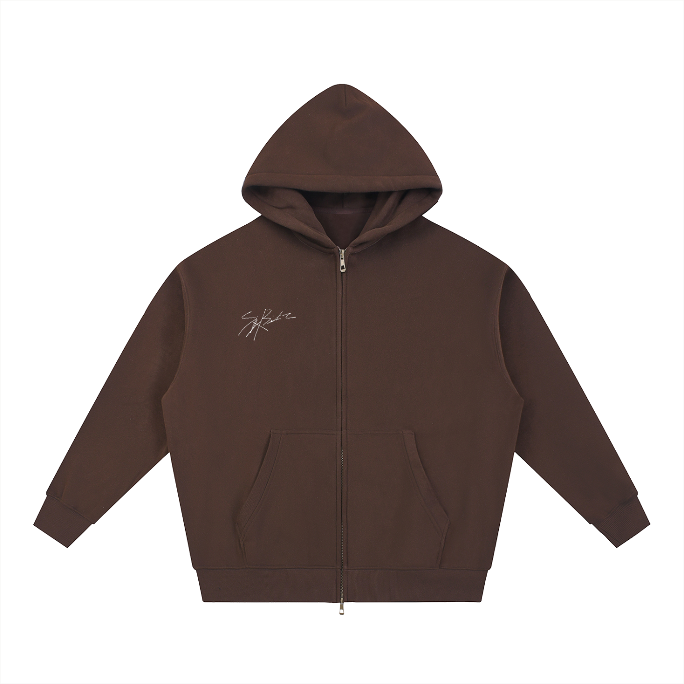 (Signature) Box Cut, Zip Up Hoodie